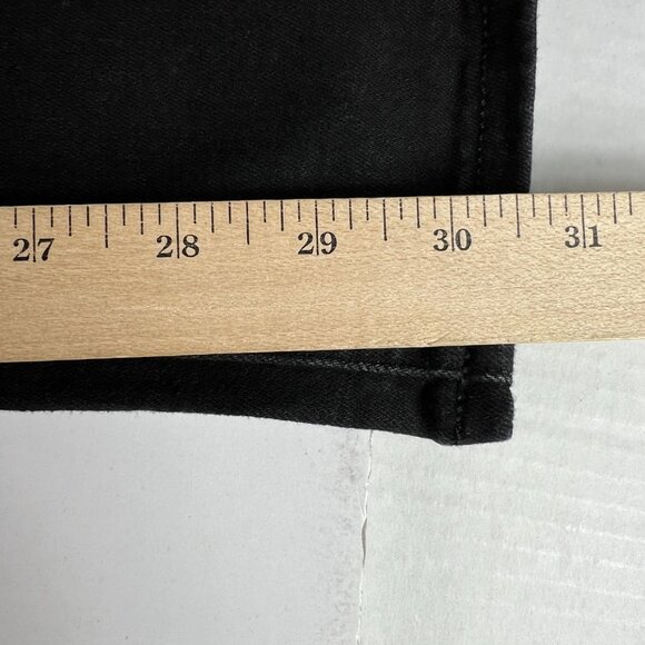 American Eagle Jeans Womens 29x30* Low Rise Skinny Kick Boot Black Denim Tag 4 R - Picture 12 of 16